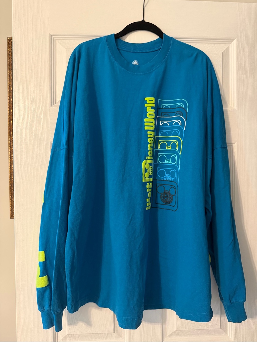 Disney Parks Spirit Jersey Blue Neon XL